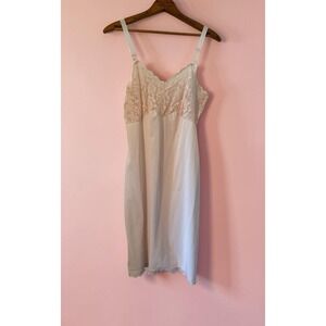 Vintage Pink Lace Aristocrat Union made slip dress size 38